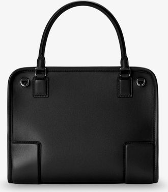 Loewe Womens Leather Handbag Amazona 180 Black Handbags Hand Bags