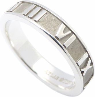 Tiffany & Co. Atlas Silver 925 Band Ring (Pre-Owned)