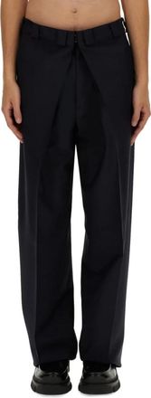 Givenchy Broeken, Heren, Blauw, M, Wol, Extra Grote Broeken