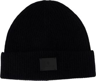 Anine Bing Carley Beanie - Dames - Hoeden - Zwart - ONE Size - Kasjmier - Accessoires