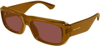 Saint Laurent SL 869 004 Mens Sunglasses Brown Size 57