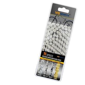 OEM Cadena De Bicicleta De Acero De Alto Carbono, Compatible Con M&uacute;ltiples Velocidades, 11 Velocidades, Color Plata