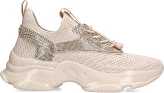 Steve Madden Womens Match Re Beige Sneakers Fabric - Size UK 5