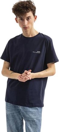 A.P.C. T-Shirt Item Coeop-H26904 - Heren - T-shirts - Blauw - L - Katoen - Tops