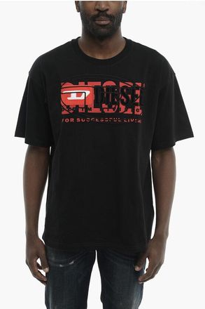Diesel Cotton Jersey T-Shirt T-BOXT With Contrast Logo size Xxl