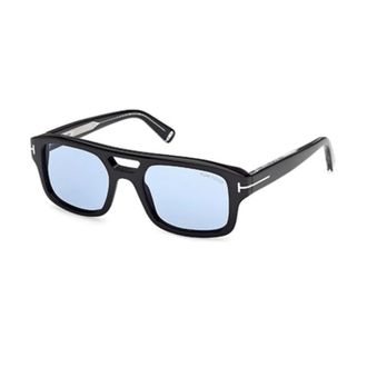 Tom Ford Sunglasses, unisex, Black, Size: 53 MM Bold Pilot Sunglasses