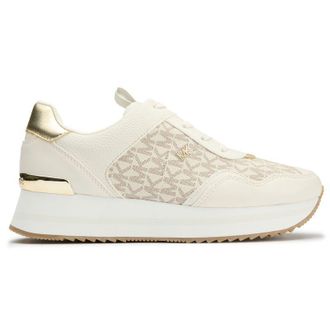 Michael Kors Womens Raina Trainers - White Textile - Size UK 7.5