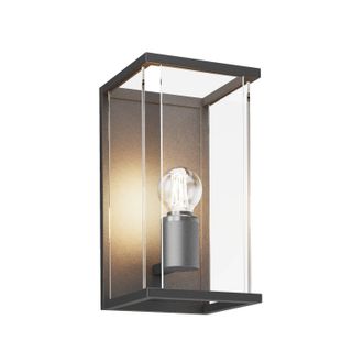 Lucande Lucande - L&aacute;mpara De Pared Exterior annalea En Negro Aluminio