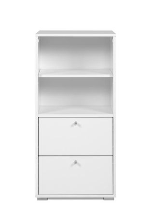 Calicosy Mueble De Almacenamiento 46x96 5x33 5 Cm Blanco Con 2 Huecos Abiertos Y 2 Cajones - Formentera