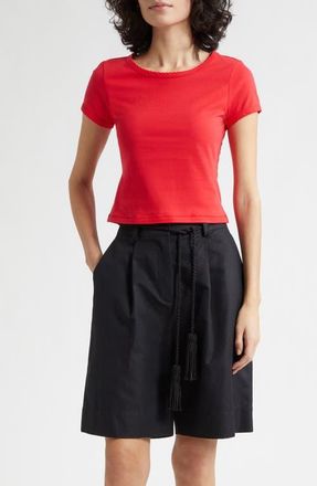Poss&eacute; Clover Organic Cotton T-Shirt in Red at Nordstrom, Size Xx-Large