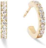 Coeur de Lion Eternal Love Mini Crystal Hoop Earrings in Gold at Nordstrom
