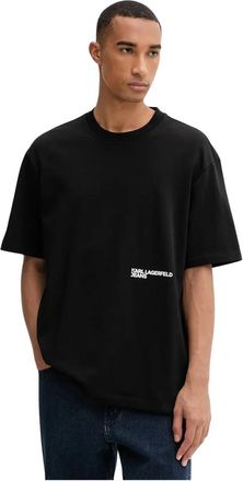 Karl Lagerfeld Relaxed Face T-shirt - Heren - T-shirts - Zwart - XS - Katoen - Tops