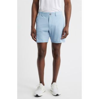 Johnnie-O Fusionn Stretch Nylon Chino Shorts in Dawn at Nordstrom, Size 32