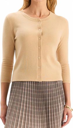 Tyler B&ouml;e Marni Cashmere Cardigan In Eggshell