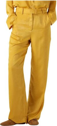Amaya Amsterdam Dames, Broeken, Geel, Maat: XS