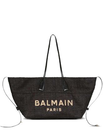 Balmain Borsa tote Track Balmain con ricamo