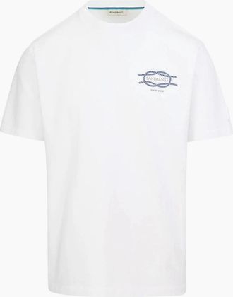 Sandbanks Mens Sandbanks Yacht Club T-Shirt White - Size: 38