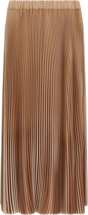Fabiana Filippi Beige Polyester Midi Womens Skirt