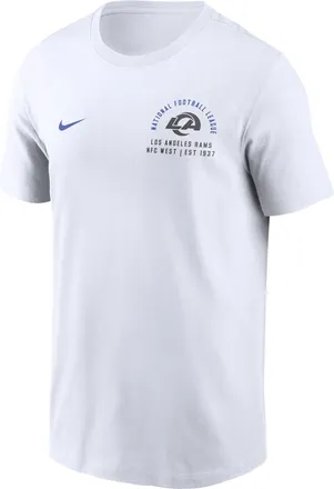Nike Los Angeles Rams Essential Nike Mens NFL T-Shirt in White | N19910A9X-PNG