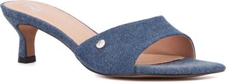 New York & Company Gaia Kitten Heel Sandal in Acid Wash at Nordstrom Rack, Size 7.5