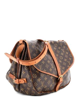 Louis Vuitton Saumur Handbag Monogram Canvas 35 crossbody bag - Bruin