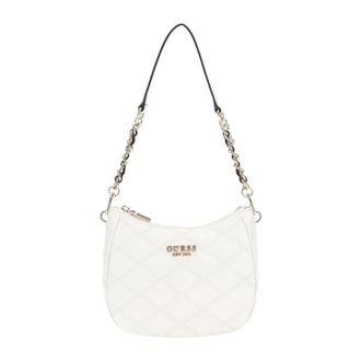 Guess Shoulder Bags, female, Beige, Size: ONE SIZE Quilted Shoulder Bag