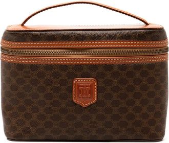 Celine Trousse Macadam in tela cerata 1995 - Marrone