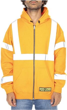 Iuter Hooded Zip Sweatshirt - Heren - Vesten met rits - Oranje - S - Katoen - Hoodies & sweatvesten