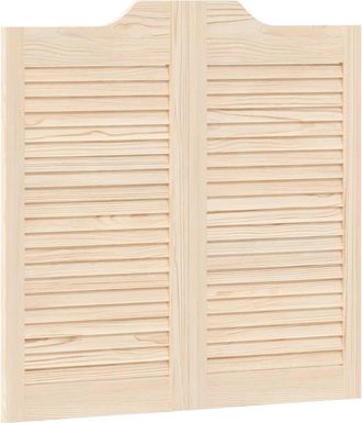 vidaXL Puertas Batientes 80 X 40 Cm Madera De Pino Maciza Natural Vidaxl