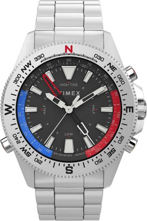 Timex Tide/temp/compass Heren Horloge Zilverkleurig TW2V41800