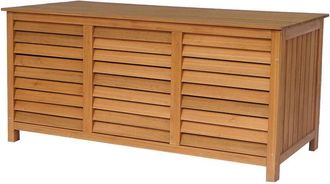 Habitat et Jardin Cassapanca da giardino in legno Macao - 130 x 64 x 60 cm - Marrone