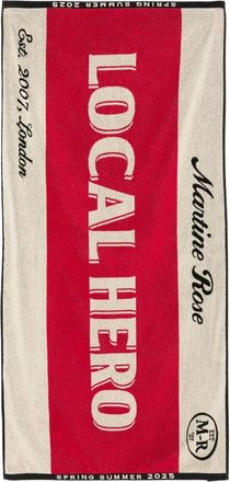 Martine Rose Local Hero beach towel - Red