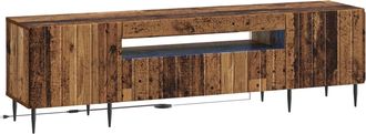 vidaXL Mueble De Tv Led Madera Envejecida Madera De Ingenier&iacute;a Vidaxl