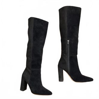 Aldo Womens Velvet Knee Boot In Black