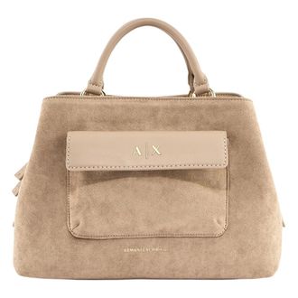 A|X Armani Exchange Handbags, female, Beige, Size: ONE SIZE Shopping Bag