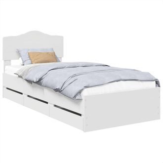 vidaXL Estructura De Cama Con Caj&oacute;n 100 X 200 Cm Madera Ingenieril Vidaxl
