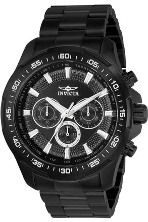Invicta Speedway 22785 Heren Horloge - Quartz Uurwerk - Roestvrij Staal met zwarte Wijzerplaat - 48mm