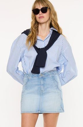 Kancan Giaa Mid Rise Skirt in Medium Wash at Nordstrom, Size 27