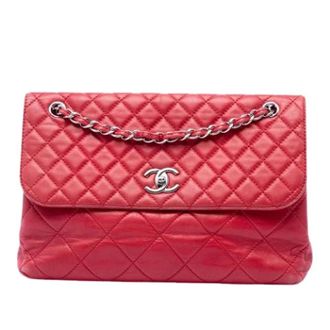 Chanel Pre-owned Flap Bag - Dames - Pre-owned - Rood - Maat: ONE Size Leer