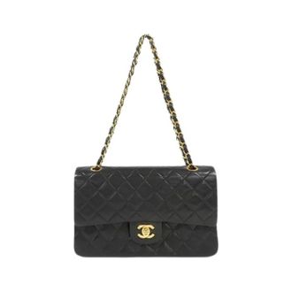 Chanel Pre-owned Lamslederen Schoudertas - Dames - Pre-owned - Zwart - Maat: ONE Size Leer