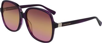 Longchamp LO668S 513 Womens Sunglasses Purple Size 58