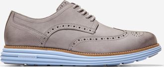 Cole Haan Mens &Oslash;riginal Grand Remastered Wingtip Oxford Shoes - Grey Size 10.5