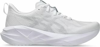 Asics Womens Novablast 5 Running Shoes In White Piedmont Grey
