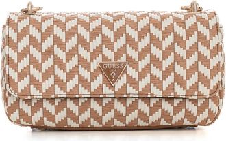 Guess Tassen, Dames, Veelkleurig, ONE Size, Leer, Tessi Flap Schoudertas
