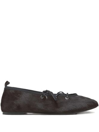 Paloma Wool leather ballet flats - Brown