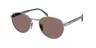 Prada Polarized Brown Round Mens Sunglasses PR B51S 5AV05C 53