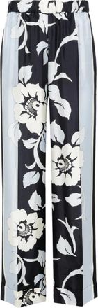 P.A.R.O.S.H. Stevia Broek met bloemenprint - Dames - Wijde Broeken - Veelkleurig - XS - Broeken
