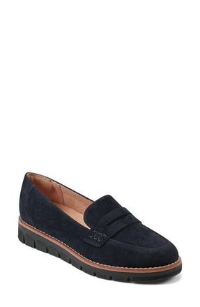 Easy Spirit Velia Penny Loafer in Dark Blue at Nordstrom, Size 10.5