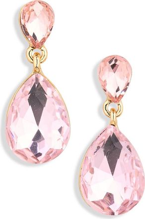 Cara Crystal Drop Earrings in Pink at Nordstrom Rack