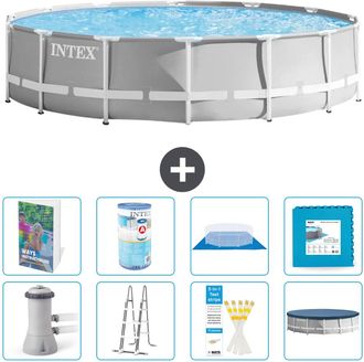 Intex Piscina Prism Frame Redonda - 427x107 Cm - 9-piezas S602